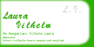 laura vilhelm business card